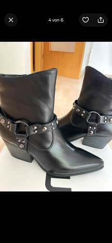 Mjus damen stiefeletten - mjus, leder