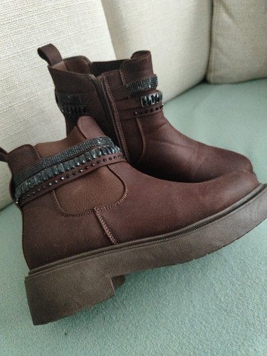 Boots schuhe braun claudia - braun,
