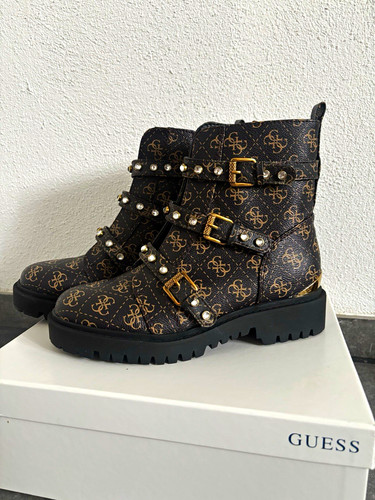Guess damen biker stiefeletten - guess, biker-stiefeletten
