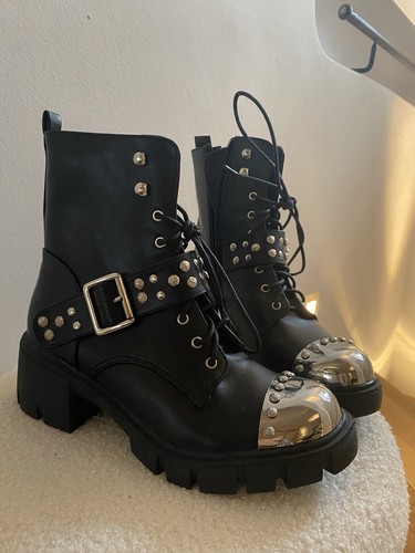Kunst leder boots stiefeletten - boots,