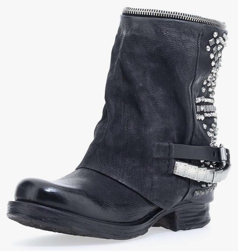 Stivaletto biker as98 nero - as98, gr