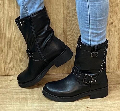 Damen biker stiefeletten - damen,