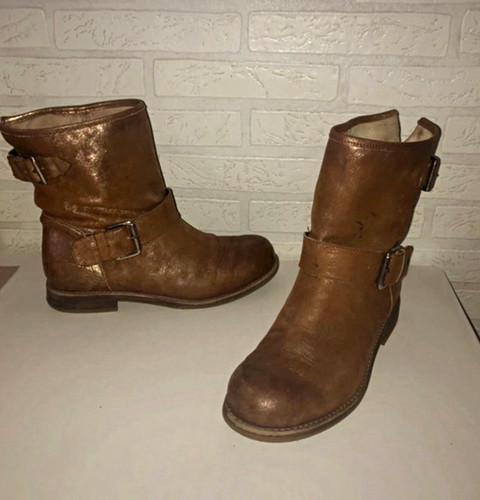Damen bikerstiefeletten braun - damen,