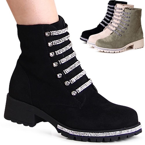 Damen velours stiefeletten - damen,